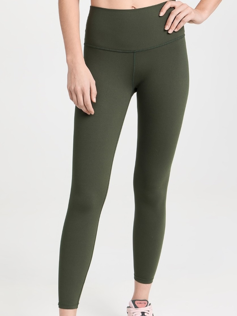 Varley Always High Rise Leggings Olive Green M Ankle Stretch Yoga Athleisure